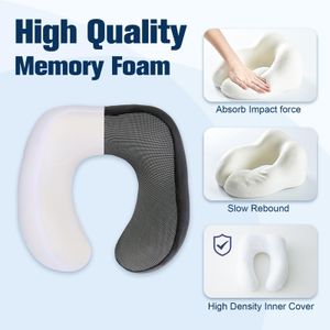 Cirorld Memory Foam Travel Pillow – Neck Support Cushion