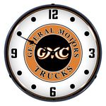 Lighted GMC Trucks Vintage Clock