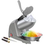 Goldtouch Three Blade Snow Cone Maker Ice Maker for Anti-Splashing, Electric Stainless Steel Shaved Ice Maker, 220 Lbs/Hour for Home and Home