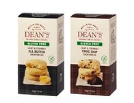 Dean's Gluten Free All Butter and Chocolate Chip Light & Crumbly Shortbread Rounds - 2 x 150 grams