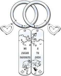 YJYJZX Pareja Llavero Regalo de Parejas y Novios Originales Llavero de Pareja Casa Llavero Personalizado de Pareja Regalo de San Valentín Regalo Aniversario Para Parejas (4)