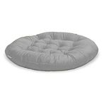 M-TEXITO Yoga Floor Cushion for Meditation Mat Size (70 cm Round) Round Cushions for Floor | Outdoor Floor Pad | Meditation Cushion for Yoga, Living Room, Sofa, Balcony (Grey)