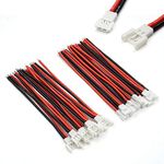 10 Pairs 2.0mm Spade 2P Cable Lead Plug Connector Male and Female for 1S Lipo Battery Charging Drone Syma X5C X5SW SNAPTAIN S5C