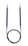 Knit Pro KP47099 Zing: Fixed Circular Knitting Pins: 60cm x 4.00mm, 4mm Blue