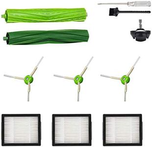 Accesorios de piezas de repuesto para aspiradora iRobot Roomba i7 j7 i6 i8 i3 i4 i1 e5 e6 I E Series, 1 cepillo giratorio, 1 rueda delantera, 3 filtros y 3 cepillos laterales