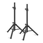 Vondynote Pair of Tripod Speaker Stands PA DJ Short Tripod Speaker Stand Slim Mini Speaker Stand