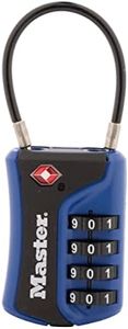 Master Lock 4697D Set Your Own Combination TSA Approved Luggage Lock, 1 Pack, Colors May Vary