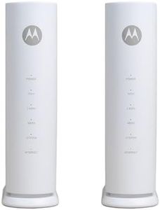 Motorola MNQ1525 WiFi 7 Router with Easy Mesh, Dual-Band 3.6 Gbps Speed, 2000 sq. ft Coverage, MotoSync+ Advanced Parental Controls, Next-Gen Security & Seamless Device Management, White, Dual Pack