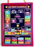 Kids Innovation Activity Calendar- Learning &Educational Game for Kids-My First Calendar- Day, Date, Month, Weather, Season Learning Board (English), Maroon (Blue)