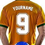 Custom Iron -on Football Kit Name and Number Transfer | Personalised Iron-on Jersey Number and Name | Custom Iron on Name Vinyl Transfers