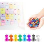 Fridge Magnets,24 Pcs,Strong Fridge Magnets,Whiteboard Magnets,Magnetic Thumb Tacks for Whiteboard,Office,School,Kitchen(Colorful)