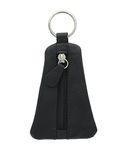 Ashlie Craft Logo Keyring with zipped leather pouch ACK1 Black