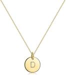 HSWYFCJY Gold Initial Pendant Necklace for Girls Dainty Personalized Alphabet Letter Pendant (Gold D)