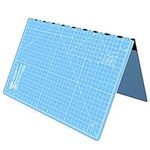 ANSIO Craft Cutting mat A2 Self Healing Foldable Cutting Mat - Quilting, Sewing, Scrapbooking, Fabric & Papercraft - Imperial 23 Inch x 17 Inch - Sky Blue