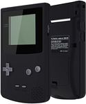 IPS Ready Upgraded eXtremeRate Black Replacement Shell Full Housing Cover & Black Screen Lens for Gameboy Color – Fit for GBC OSD IPS & Regular IPS & Standard LCD – Console & IPS Screen Without