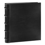 Pioneer Photo Albums 200-Pocket European Bonded Leather Photo Album for 4 by 6-Inch Prints, Black