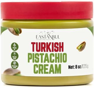 Eastanbul Pistachio Cream, 8oz, Pistachio Butter, Turkish Cream Spread for Dubai Chocolate Bar Kit, Perfect Paste for Dubai Chocolate Bar, Luxurious Spread in Breakfasts, Desserts & Treats