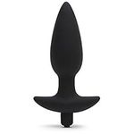 Lovehoney Butt Tingler Vibrating Butt Plug - 4.5 Inch Silicone Anal Plug - Beginner Friendly with Flared Base - 7 Vibration Modes & 3 Speeds - Waterproof - Black