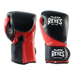 CLETO REYES High Precision Boxing Gloves with Hook and Loop Closure for Training and Heavy Punching Bags for Men and Women, MMA, Kickboxing, Muay Thai, 10 oz, Black Red