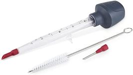Zyliss 2 in 1 Baster and Infuser, Medium, Clear/Grey/Red