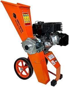 Forest Master FM6DDES-MUL 6HP Petrol Wood Chipper & Garden Shredder with Electric Start - Tackles All Garden Green Waste - Self-Feeding - Chips Wood Up to 50mm (2 inches) in Diameter