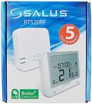 Salus Controls RT520RF Wireless Thermostat, Boiler Plus Compliant Digital & Electronic Room Thermostat - White