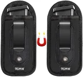 GMW Universal Magnetic IWB Magazine Holster [2-Pack] | Magazine Pouch for 9mm 1911 .380 .40 .45 Glock 17 19 43 M&P S&W | Pistol Mag Pouch for Single/Double Stack Handgun Magazines and Ammunition