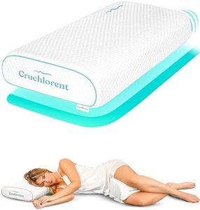 Cuscino Cervicale per Dormire Semi-Rigido Ortopedico Regolabile - per chi Dorme di Lato o di Schiena - Dimensioni Standard 70x35 - Supporto Sostenuto Collo - Cuscino Memory Foam - Antirussamento