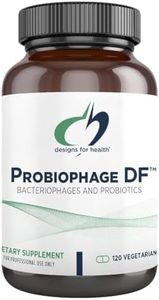 Designs for Health Probiophage DF - Bacteriophage Prebiotic + Probiotic Supplement - Probiotics for Digestion + Immune Support - Dairy Free Pre and Pro Biotics in Delayed Release Capsules (120 Count)
