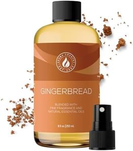 Aroma Country Gingerbread Diffuser Oil - Luxury Essential Oils for Diffuser Refill & Air Freshener Room Spray - Long-Lasting & Natural Home Fragrance, Gingerbread Scented Oil (8.5 Fl. oz)