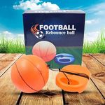 HOMEZZA Football Rebound Ball with String, Convenient Football Training Gear, Football Practice Device Base for Kids Adults (1 Set)