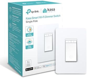 Kasa Matter Smart Dimmer Switch: Voice Control w/Siri, Alexa & Google Assistant | UL Certified | Timer & Schedule | Easy Guided Install | Neutral Wire Required | Single Pole | 2.4GHz Wi-Fi | KS225