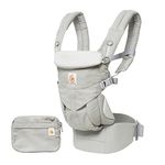 Ergobaby Baby Carrier Backpack for Newborn to Toddler, 4-Position Omni 360 Cotton, Ergonomic Child Carrier (Pearl Grey)