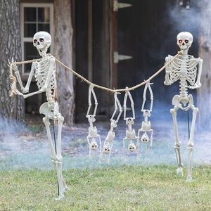 Fun Express Small Skeletons Held Hostage by Large Skeletons Halloween Decorating Kit - 6 Pc