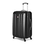 Swiss Gear La Sarinne Medium Luggage - Hardside Expandable Spinner Luggage 24-Inch., Black