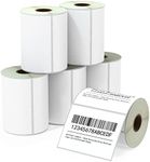 6 Rolls, 500/Roll 4" X 3" Direct Thermal Zebra/Eltron Compatible Labels Premium Resolution & Adhesive