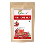 Grenera Hibiscus Flower Infusion 250 grams, Made with Organically Grown Hibiscus Petals, Premium Hibiscus Tea for Sugar and High Blood Pressure Control, Hair Growth, Caffeine Free