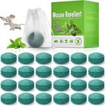 Rat Repellent for Car Home Pack of 10 Tablet Rodent & Mouse Repellent Peppermint Oil to Protect Wires in Car, Bike & Truck Engine No Kill Only Repels Home Indoor-Outdoor Garage Rat Controller Pills to Keep Rodents Out of Car