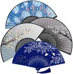 WEARXI Hand Held Fan, 4 PCS Hand Fa