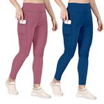 POOJARAN SAREE Women Gym Wear Pant | Track Pants Leggings | Combo Pant |Ideal for Active Wear Pant | Yoga & Workout Tights | The Ultimate Gym Pants for Women & Girls (Pack of 2)