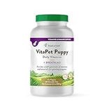 NaturVet VitaPet Puppy Daily Vitamins Plus Breath Aid for Puppies, 60 ct Time Release, Chewable Tablets, Made in USA