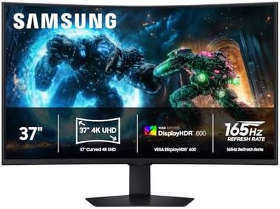 Samsung 37” Odyssey G7 (G75F) 4K UHD Resolution, 165Hz, Curved Gaming Monitor, 1ms Response Time (GtG), VESA DisplayHDR™ 600, AMD FreeSync™ Premium Pro, LS37FG75DENXZA, 2025