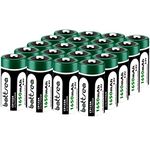 Battsea CR123A 3V Lithium Battery, 1650mAh 20 Pack CR17345 / CR123 / 123A / 123 Photo Batteries PTC Protected with 10 Year Shelf Life for Cameras Flashlights Sensors Keyless Locks Alarm Systems