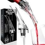 FLOW Barware Wine Aerator | Non-Drip Wine Aerator Pourer | Wine Air Aerator That Aerates Wine in Seconds | Red Wine Gift Set Wine Breather