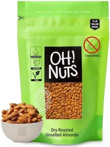 Almonds | Dry Roasted Unsalted Almonds | 5 lb | No Salt, No Oil All-Natural Protein | Packed in New York Zip-Seal Bag for Exceptional Freshness by Oh Nuts