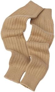 Cashmere Boutique Long Leg Warmers for Women and Girls – Perfect for Any Occasion, Stylish, Fancy, Super Warm & Comfy Winter Leg Warmer Socks - Camel Brown, One Size