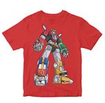 Heybroh Kids T-Shirt Epic Transformer Robot 100% Cotton Boy's Girl's Regular Fit Unisex T-Shirt (Red; 5-6 Years)