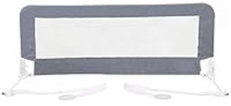 Dreambaby Prague Toddler Bed Rails Guard - Foldable & Portable Safety Barrier for Toddlers - Fits Single to King Size Mattresses with Flat Bed Bases - 110cm Wide x 45.5cm Tall - Grey