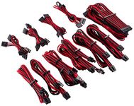 Corsair CP-8920226 Premium Individually Sleeved PSU Cables Pro Kit – Red/Black, 2 Year Warranty