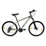 OMOBIKES Coorg Ace | Shimano 21 Gear Cycle for Adults, Men, Boys | 700c / 29T Hybrid | Suspension, Disc Brakes, Alloy Frame [Grey]
